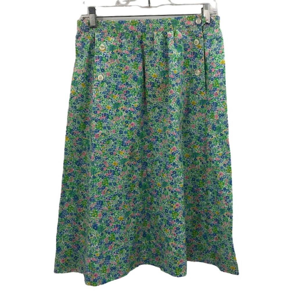 BT vintage skirt floral lightweight summer spring flowers Medium Fit Flare